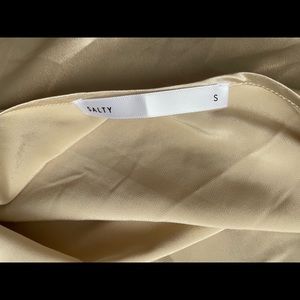 Salty satin champagne dress